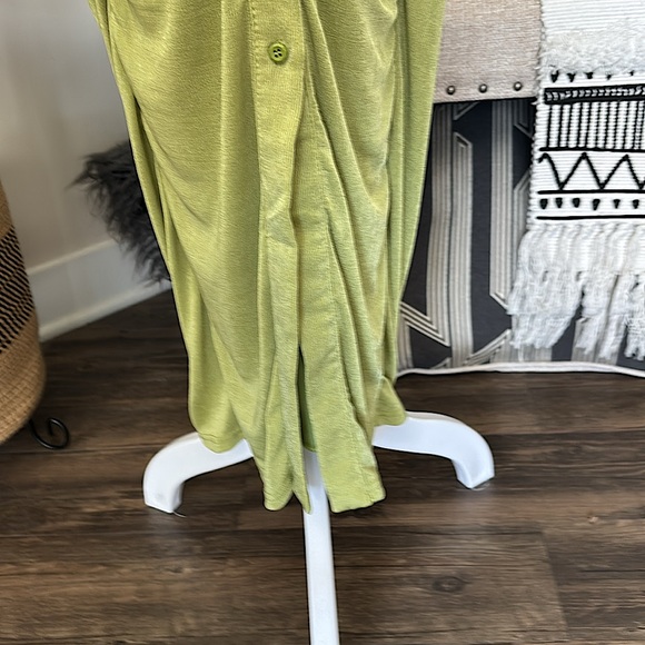 💚👗 Slinky Button-up Shirt Maxi Dress Sz XL👗💚 - Picture 9 of 9